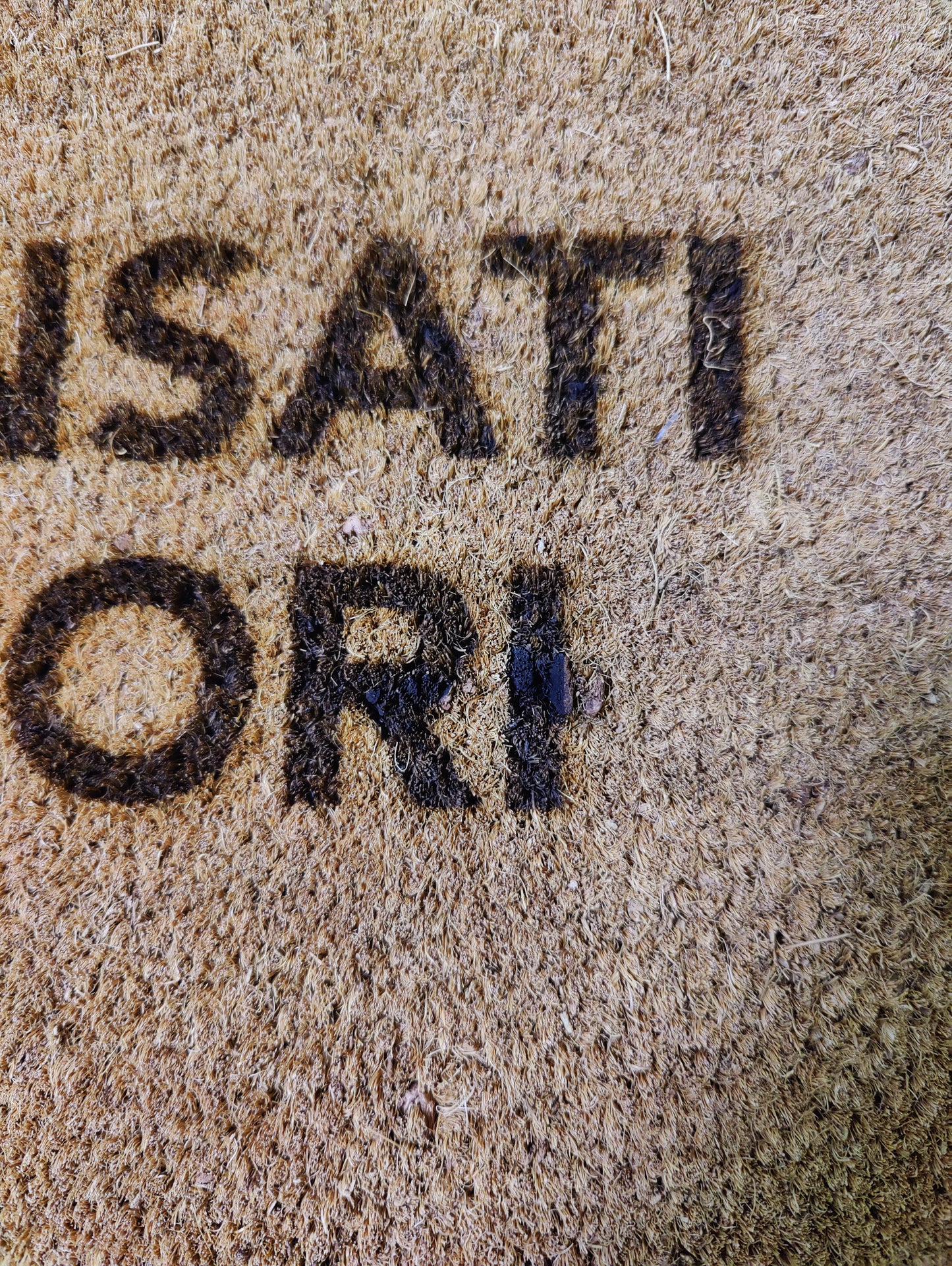 Zerbino "Pensati fuori" (bruciacchiato)