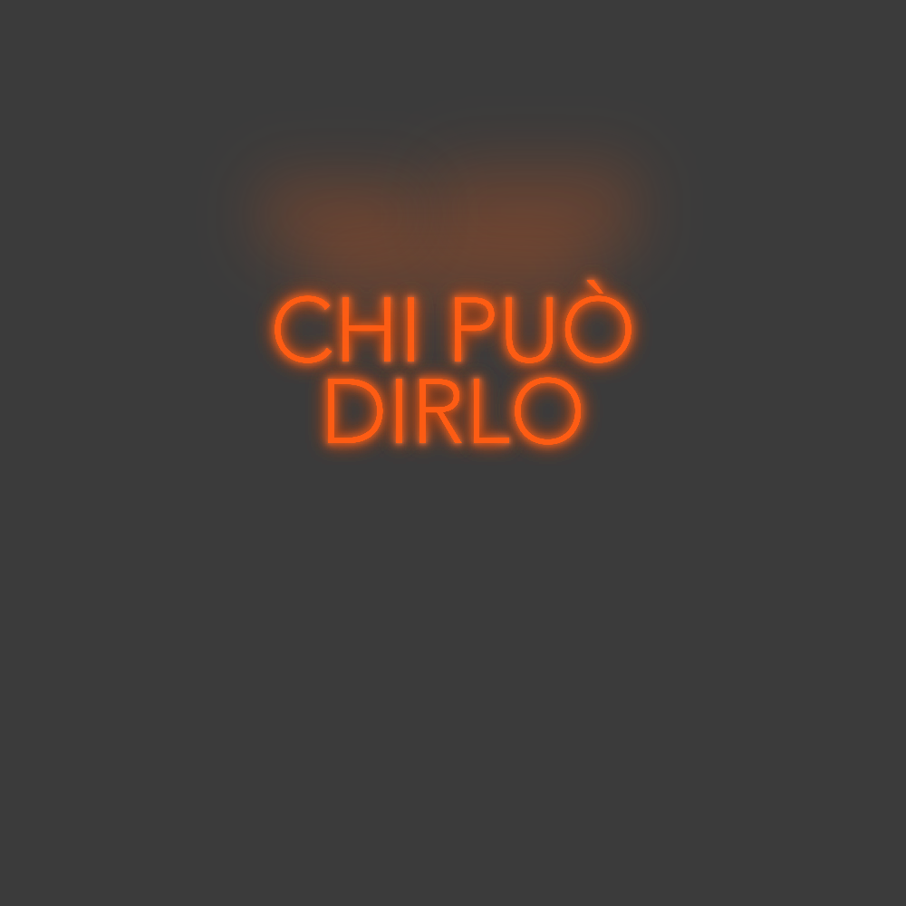 La tua scrittina CHI PUÒ
DIRLO