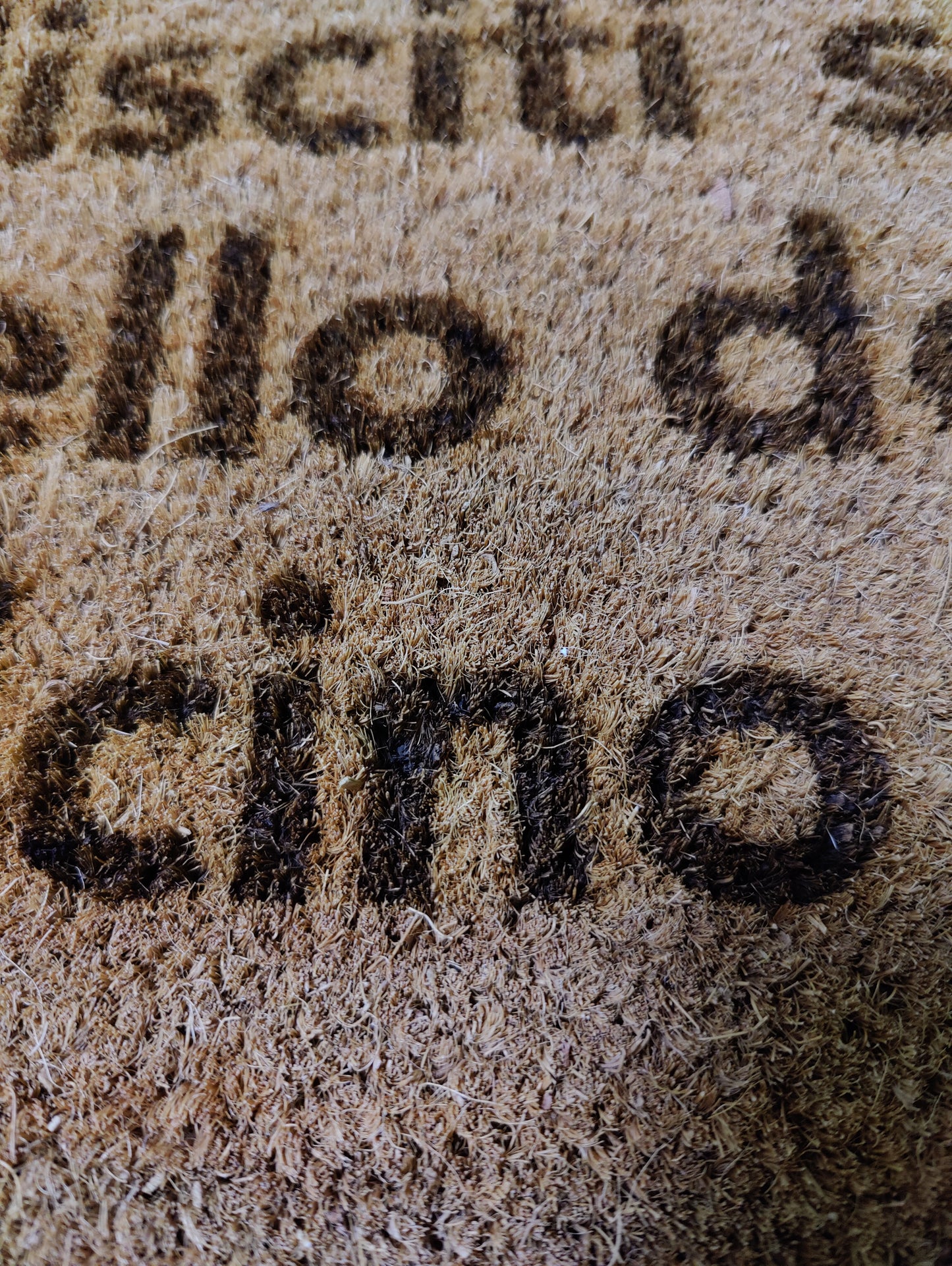 Zerbino "Pulisciti su quello del vicino" (bruciacchiato)