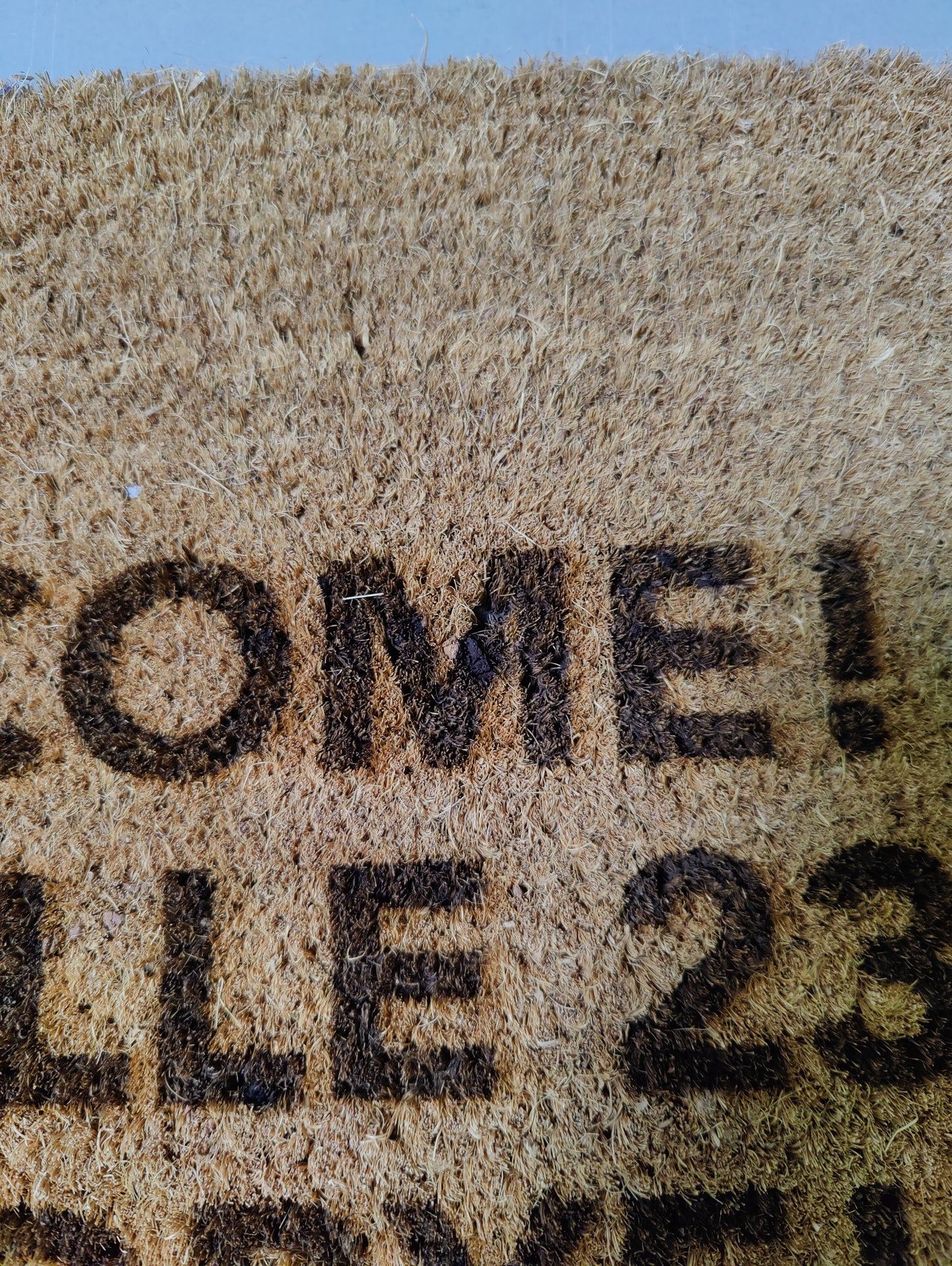 Zerbino "Welcome! Ma alle 23 goodbye!" (bruciacchiato)