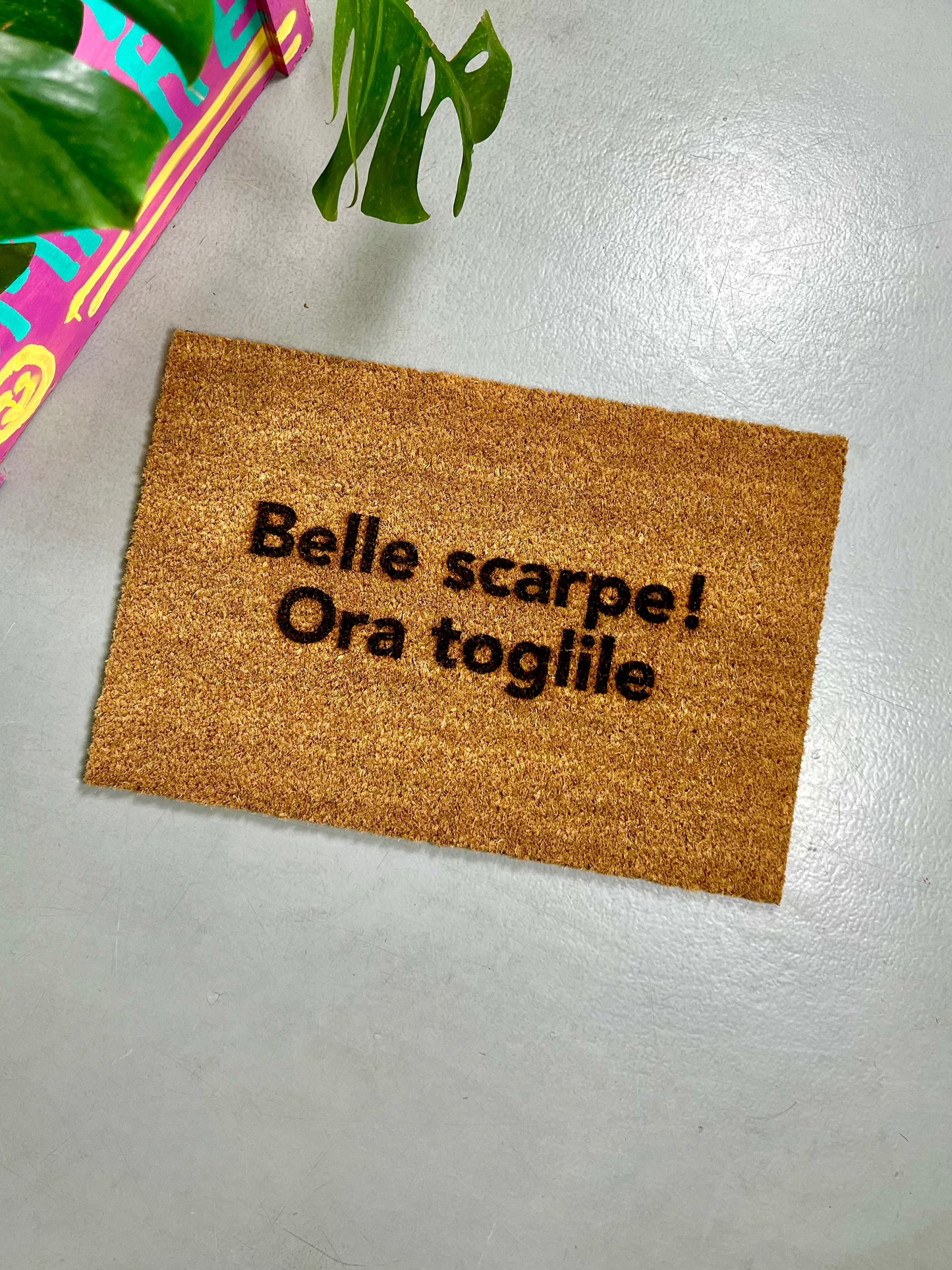 Zerbino "Belle scarpe! Ora toglile"