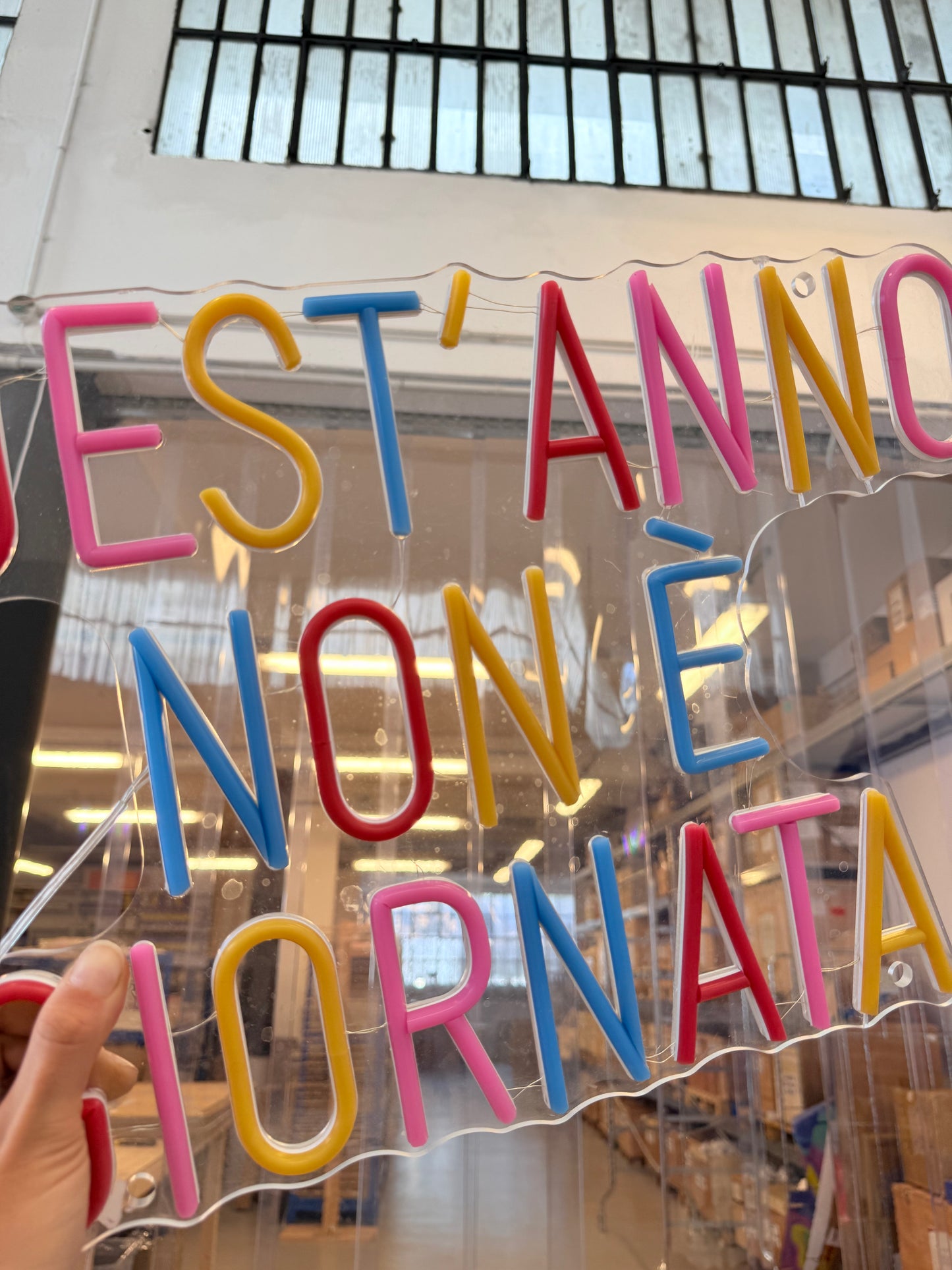 QUEST'ANNO NON È GIORNATA (graffiata + led bruciato)