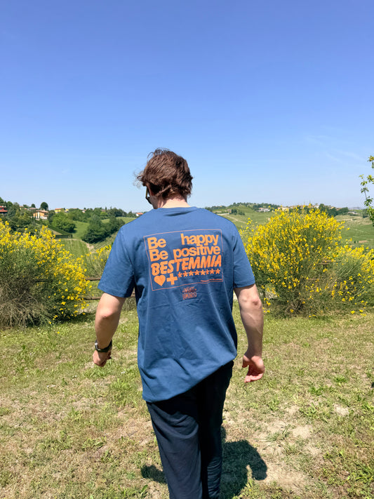 T-shirt "Be happy, Be positive, BESTEMMIA"