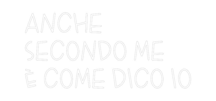 La tua scrittina anche
second...