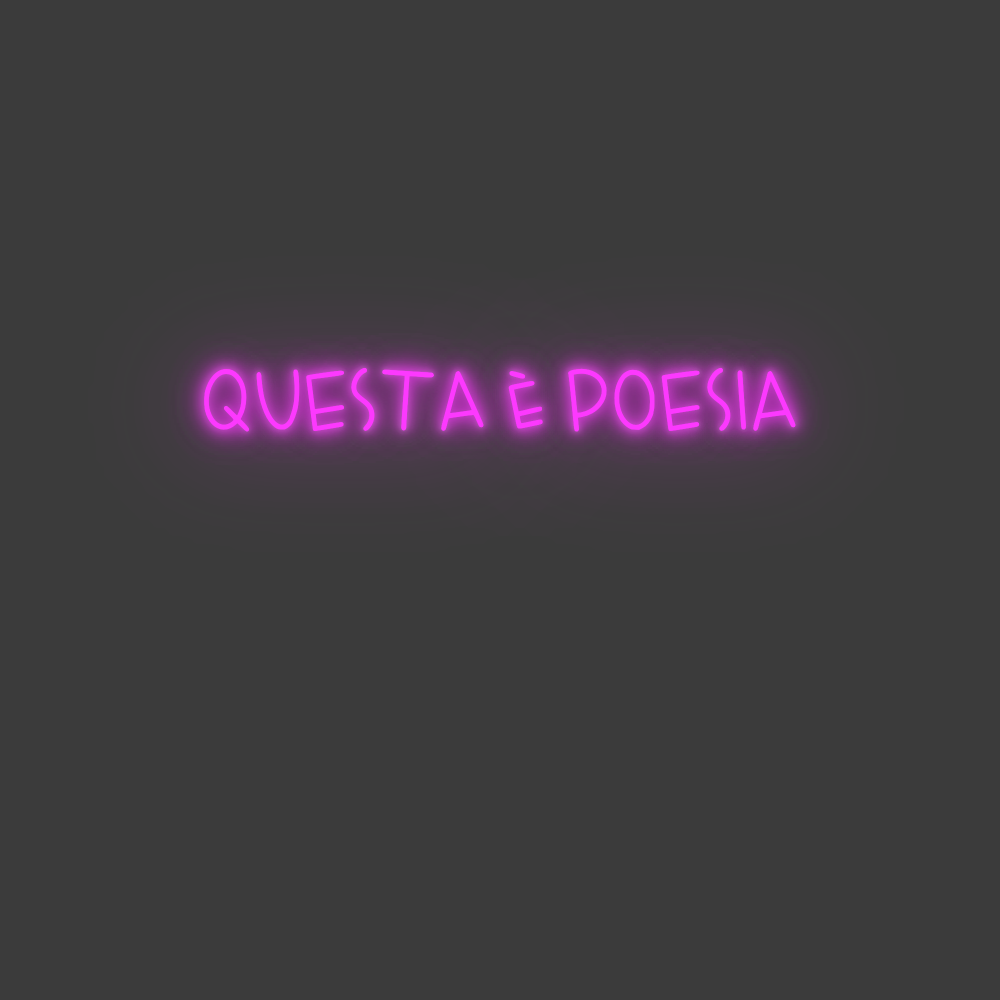 La tua scrittina QUESTA è POESIA