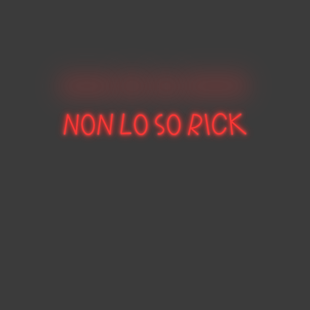 La tua scrittina Non lo so Rick
