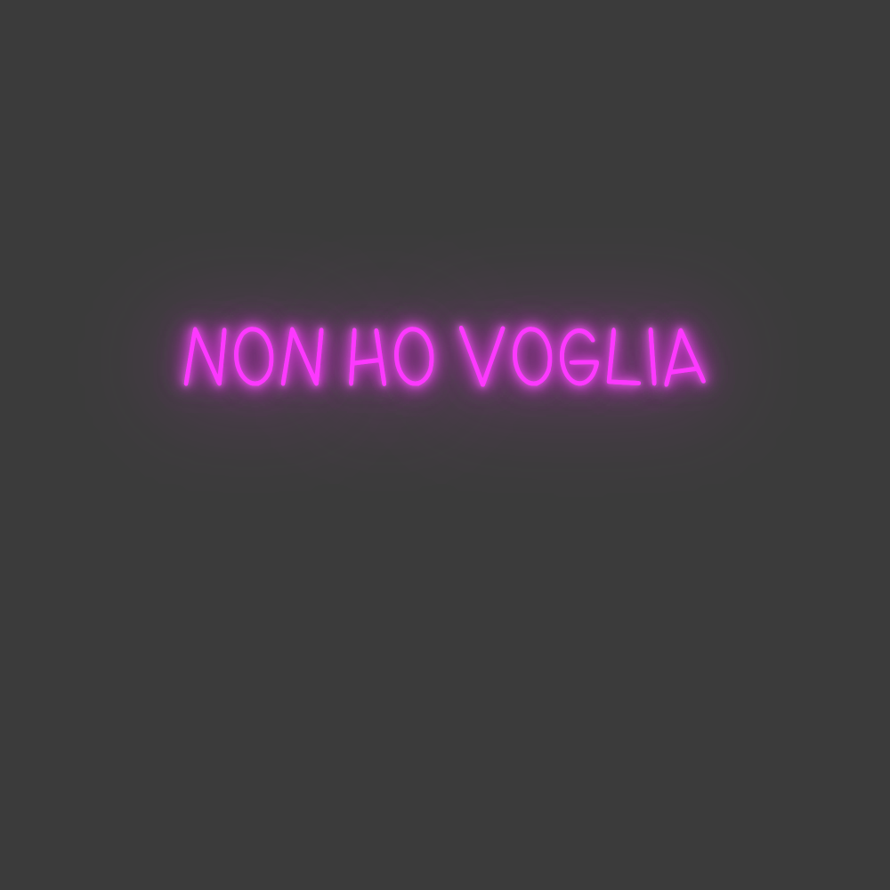 La tua scrittina NON HO VOGLIA