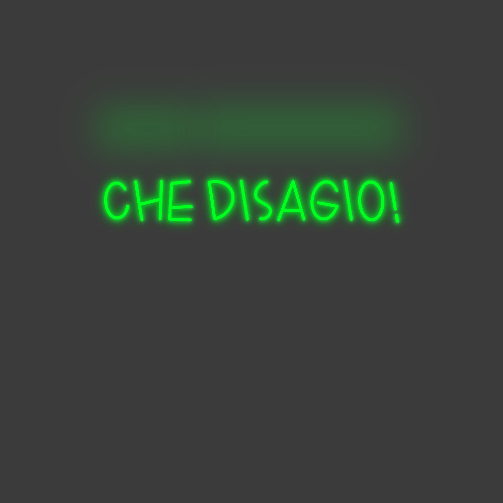 La tua scrittina Che disagio!