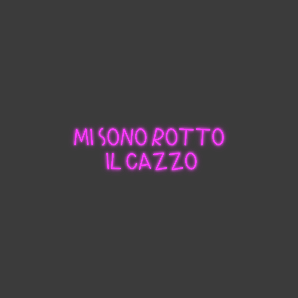 La tua scrittina MI SONO ROTTO...