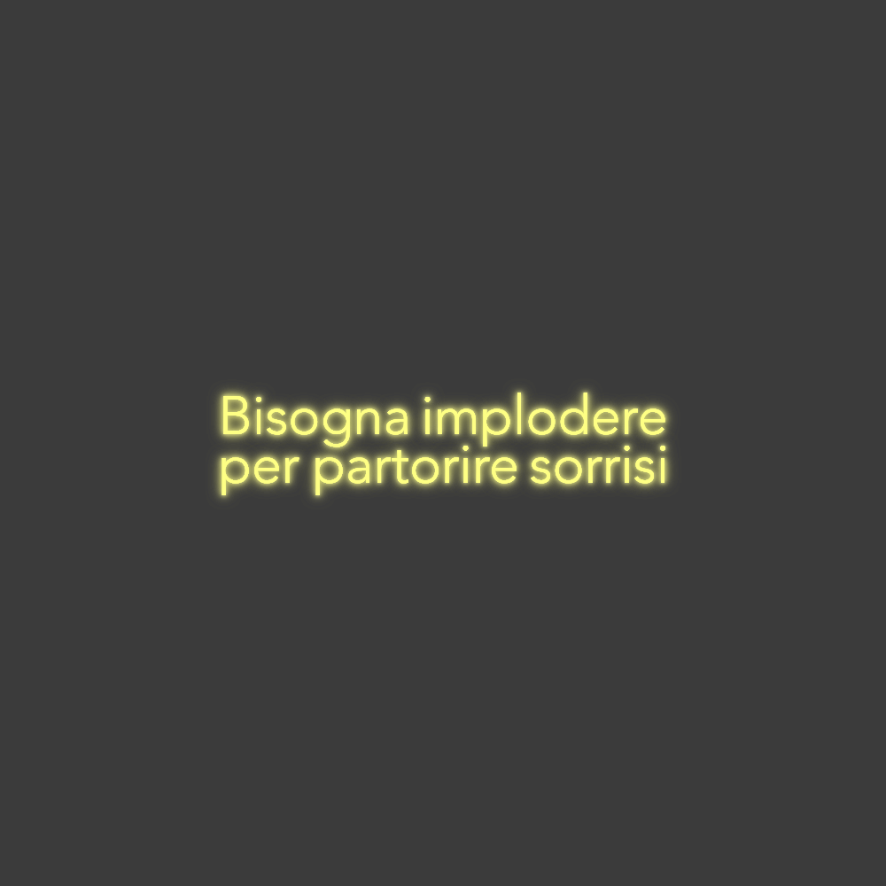 La tua scrittina Bisogna implo...