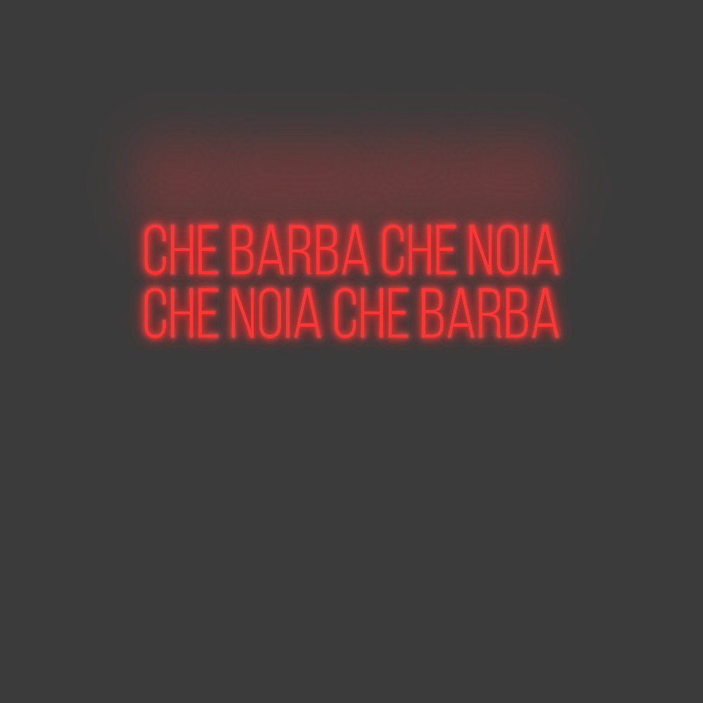 La tua scrittina CHE BARBA CHE...
