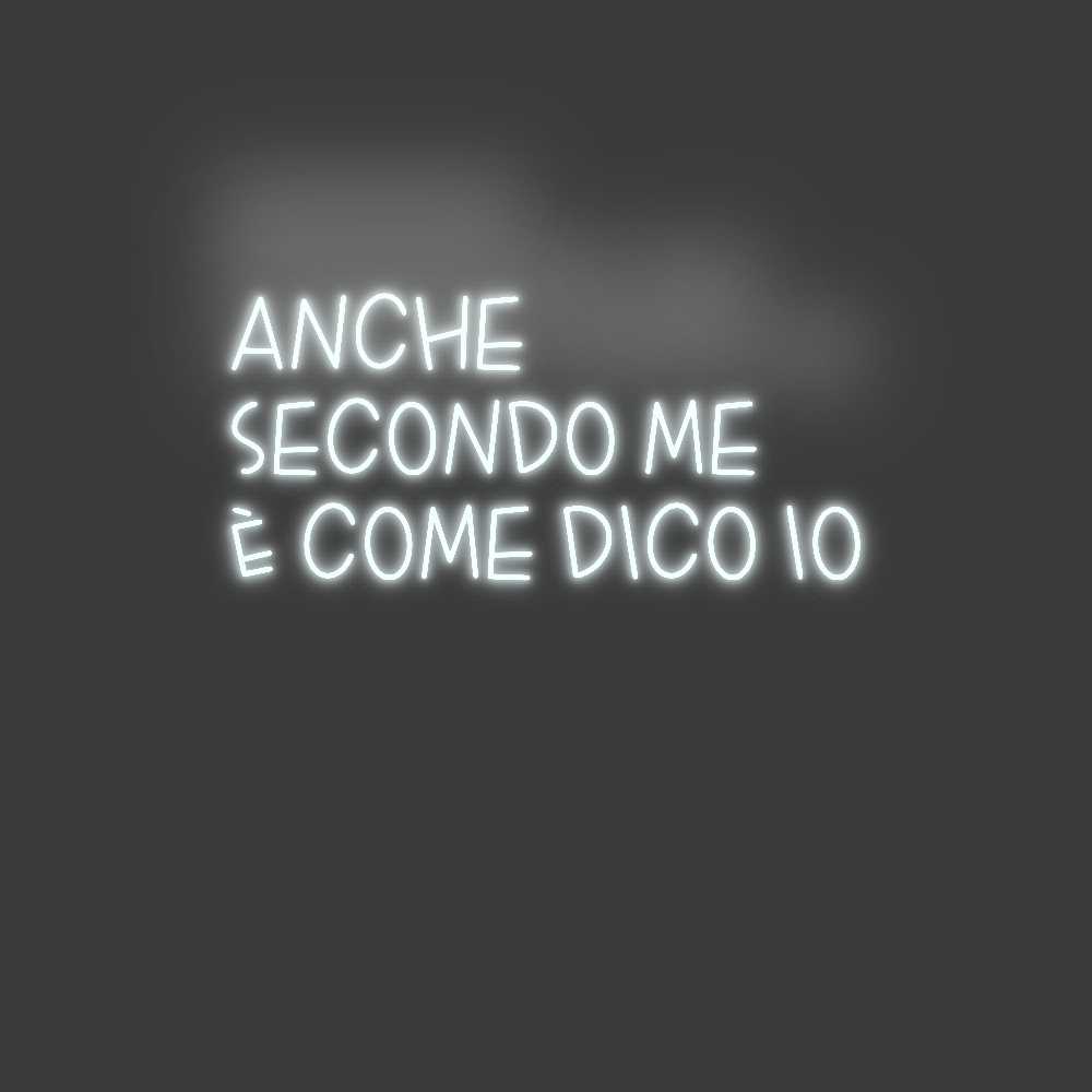 La tua scrittina anche
second...