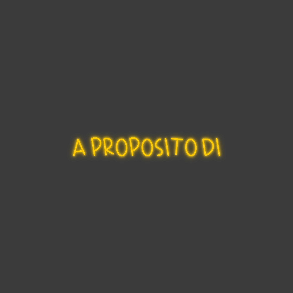 La tua scrittina A proposito di