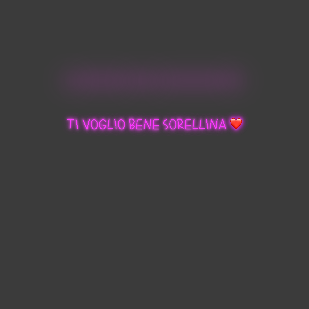 La tua scrittina ti voglio ben...