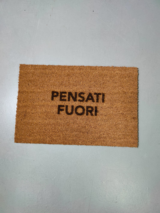 Zerbino "Pensati fuori" (bruciacchiato)