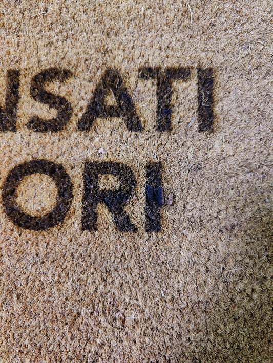 Zerbino "Pensati fuori" (bruciacchiato)