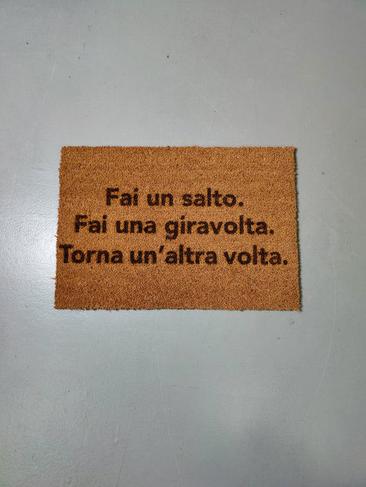 Zerbino "Fai un salto. Fai una giravolta. Torna un'altra volta!" (decentrato)