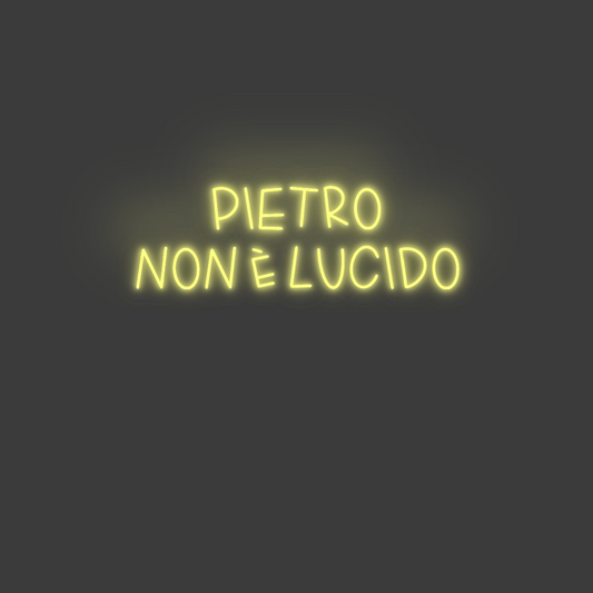 La tua scrittina Pietro
 non ...