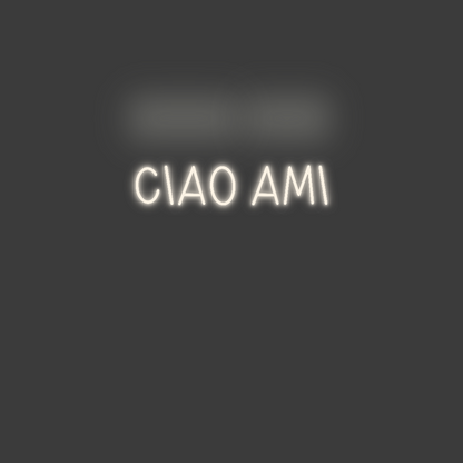 La tua scrittina Ciao ami