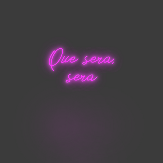 La tua scrittina Que sera,
sera