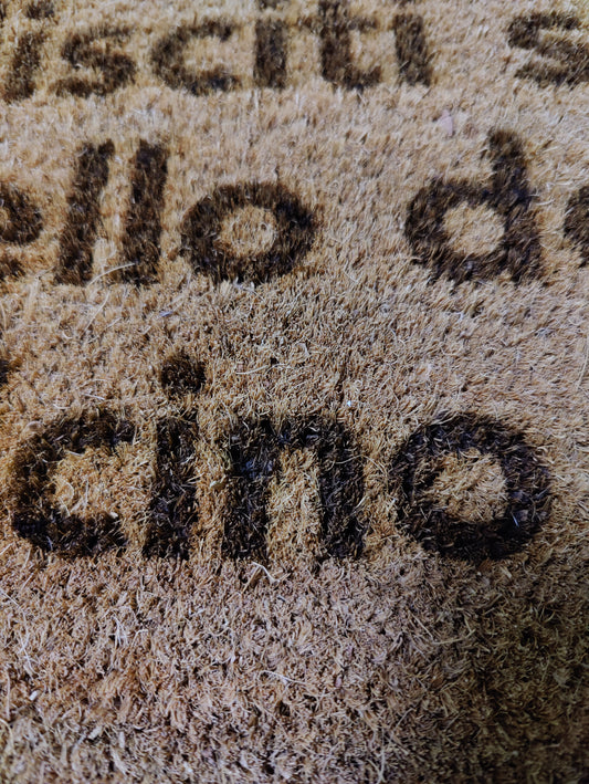 Zerbino "Pulisciti su quello del vicino" (bruciacchiato)