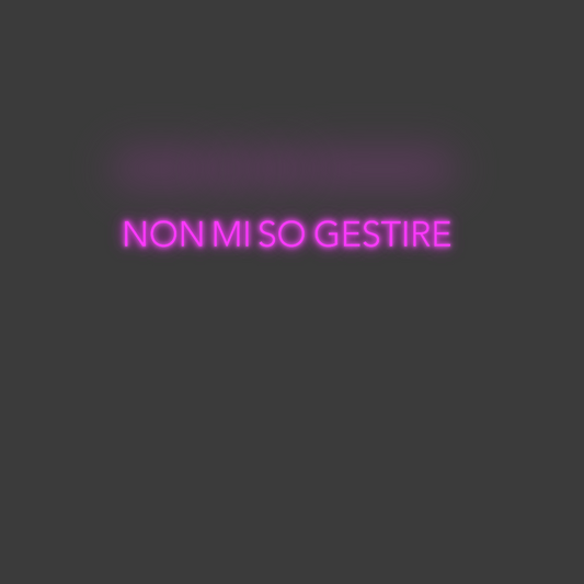La tua scrittina NON MI SO GES...