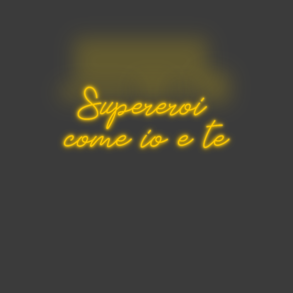 La tua scrittina Supereroi 
c...