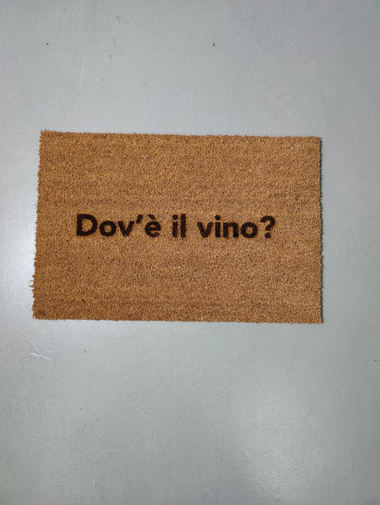 Zerbino "Dov'è il vino?" (bruciacchiato)