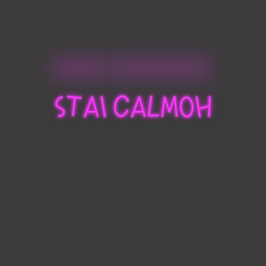 La tua scrittina stai calmoh