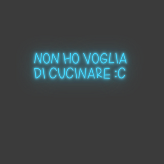 La tua scrittina Non ho voglia...