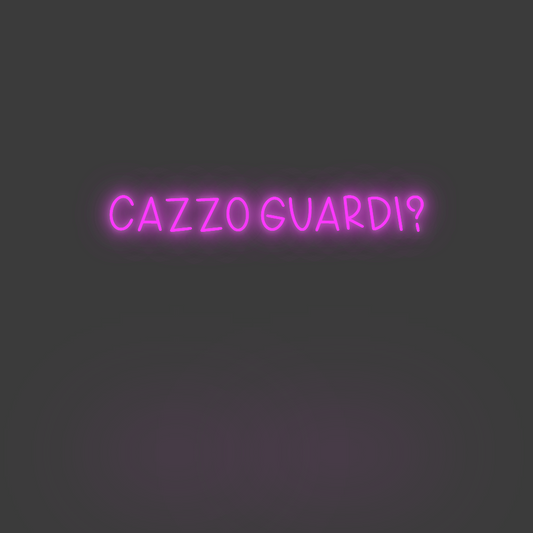 La tua scrittina cazzo guardi?