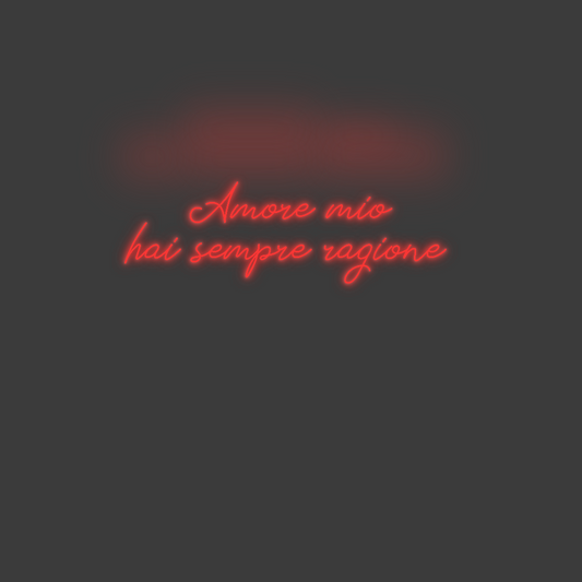 La tua scrittina Amore mio
ha...