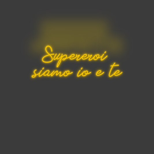 La tua scrittina Supereroi 
s...
