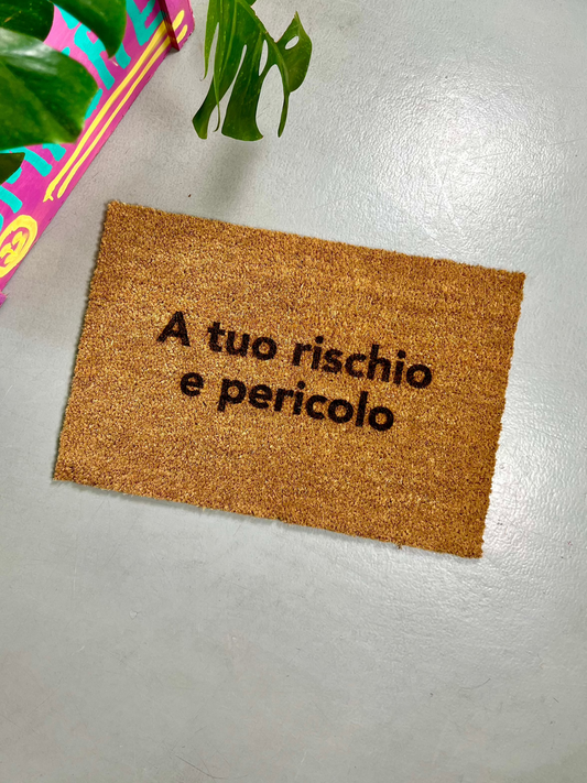 Zerbino "a tuo rischio e pericolo"