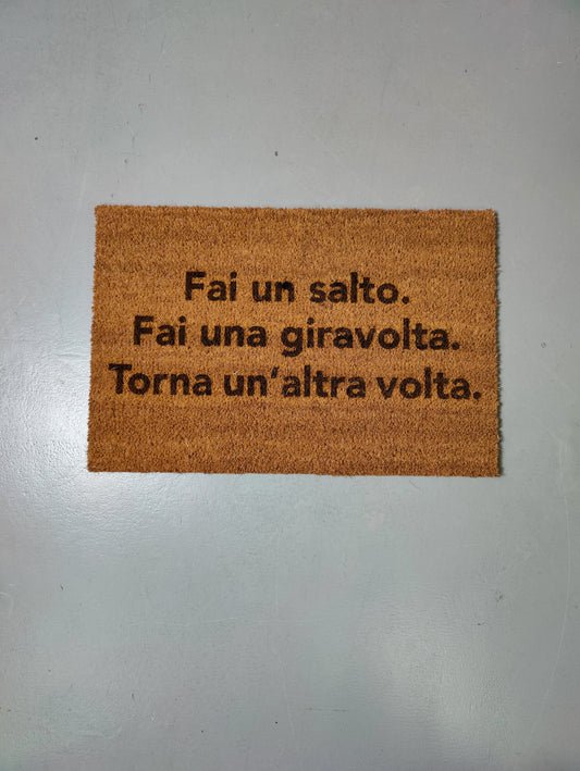 Zerbino "Fai un salto. Fai una giravolta. Torna un'altra volta!" (bruciacchiato)