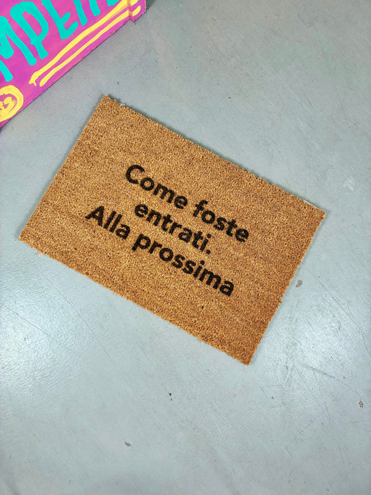 Zerbino "Come foste entrati. Alla prossima"