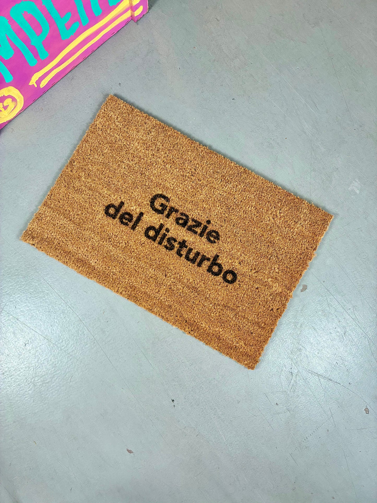 Zerbino "Grazie del disturbo"
