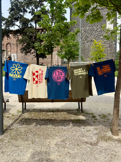 T-shirt "Pronti Piantino Via"