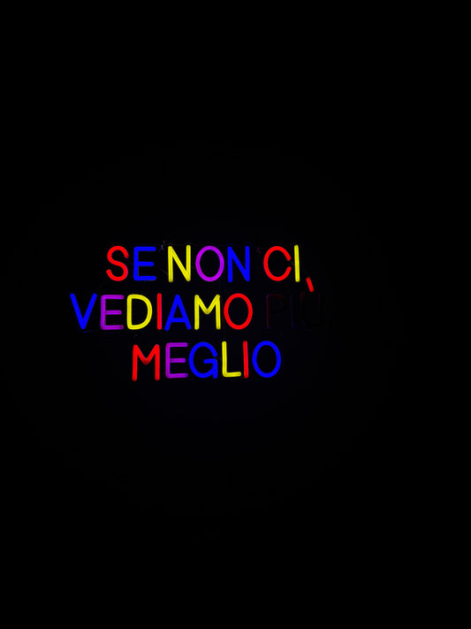 SE NON CI VEDIAMO (PIÙ), MEGLIO (bruciata e con graffi)