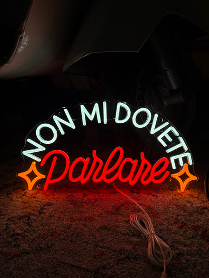 NON MI DOVETE PARLARE (graffiata)