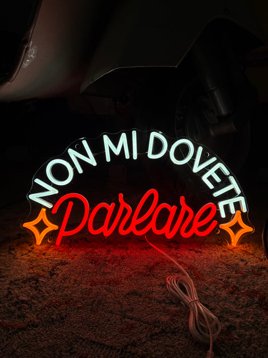 NON MI DOVETE PARLARE (graffiata)