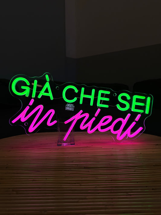 GIÀ CHE SEI IN PIEDI (graffiata)