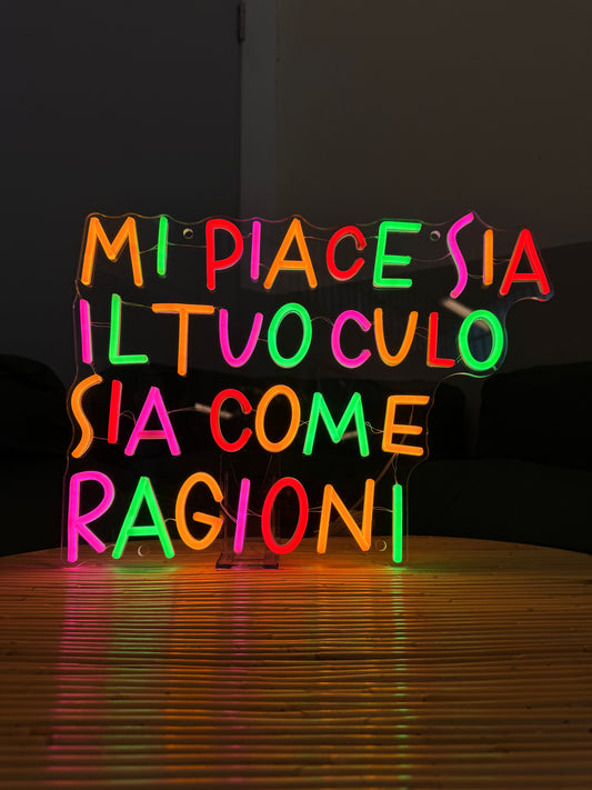 MI PIACE SIA IL TUO CULO SIA COME RAGIONI (led bruciato)
