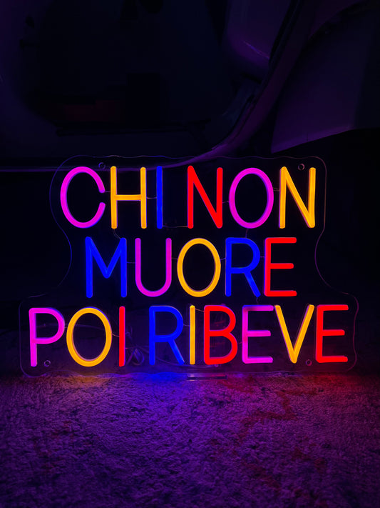CHI NON MUORE POI RIBEVE (led bruciato)