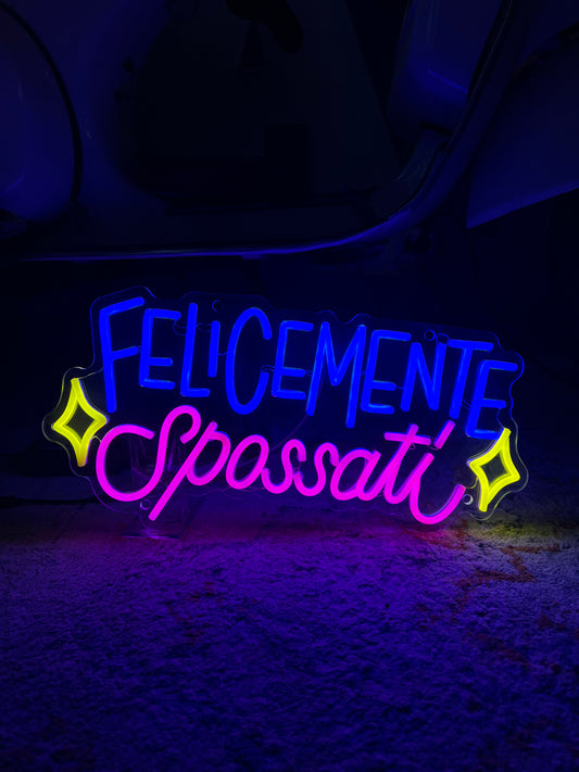 FELICEMENTE SPOSSATI (graffiata + led bruciato)