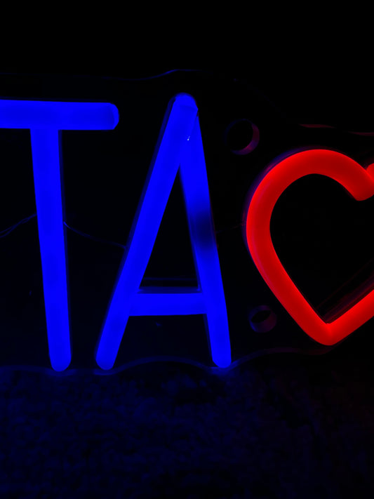 ESAURITA (graffiata + led bruciato)