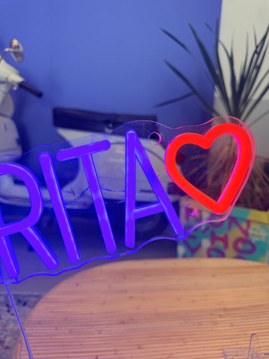 ESAURITA (graffiata + led bruciato)