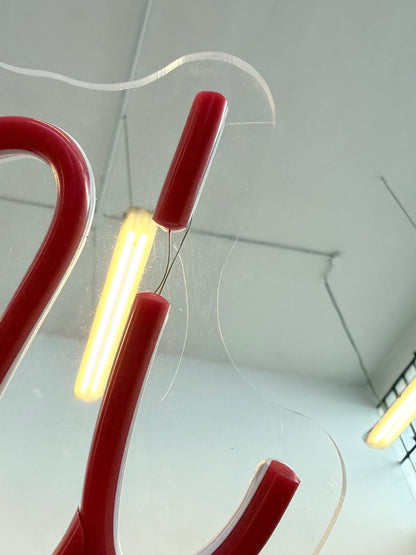 TIRO A CAMPARI (graffiata + led bruciato)