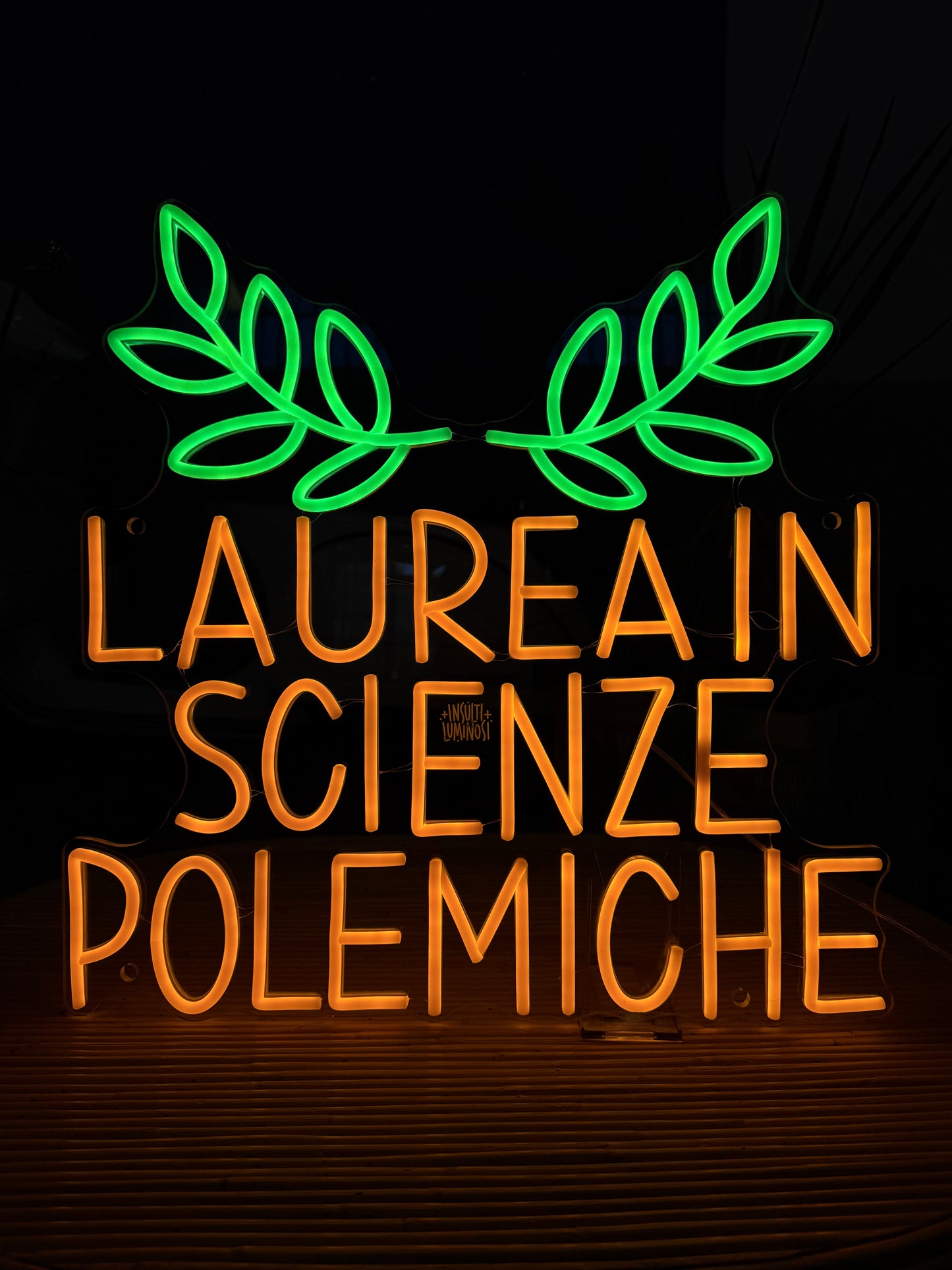 LAUREA IN SCIENZE POLEMICHE (led bruciato)