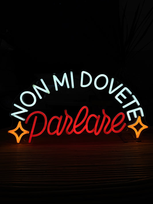 NON MI DOVETE PARLARE (graffiata)